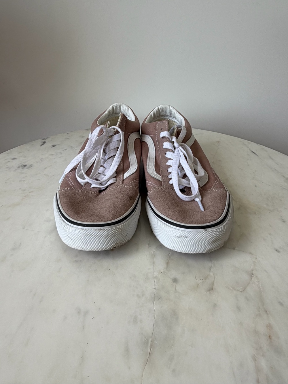 Vans Old Skool Sneakers - Dusty Pink and White